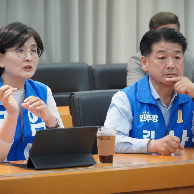 나영민 김천시장 후보, ‘현대모비스 유니투스 매각’ 사태 해결 위해 민주당 지도부와 함께 현장 방문
